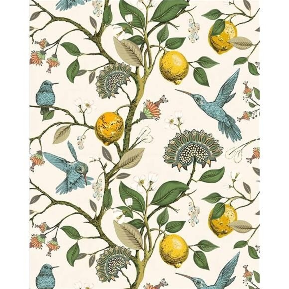 Meihodan Blue Bird Self Adhesive Wallpaper:17.7in x 9.8ft, Removable, Waterproof - Picture 1 of 7